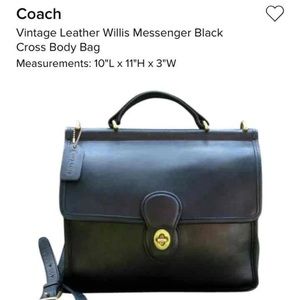 Vintage leather “Willis” messenger bag